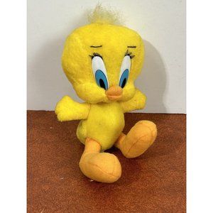 looney tunes tweety bird plush zipper back 5”